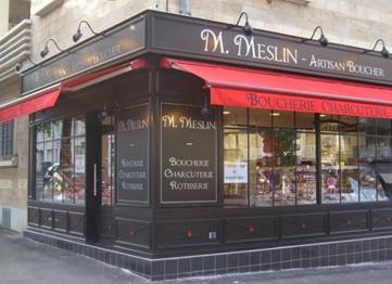 Facade Boucherie Meslin Caen